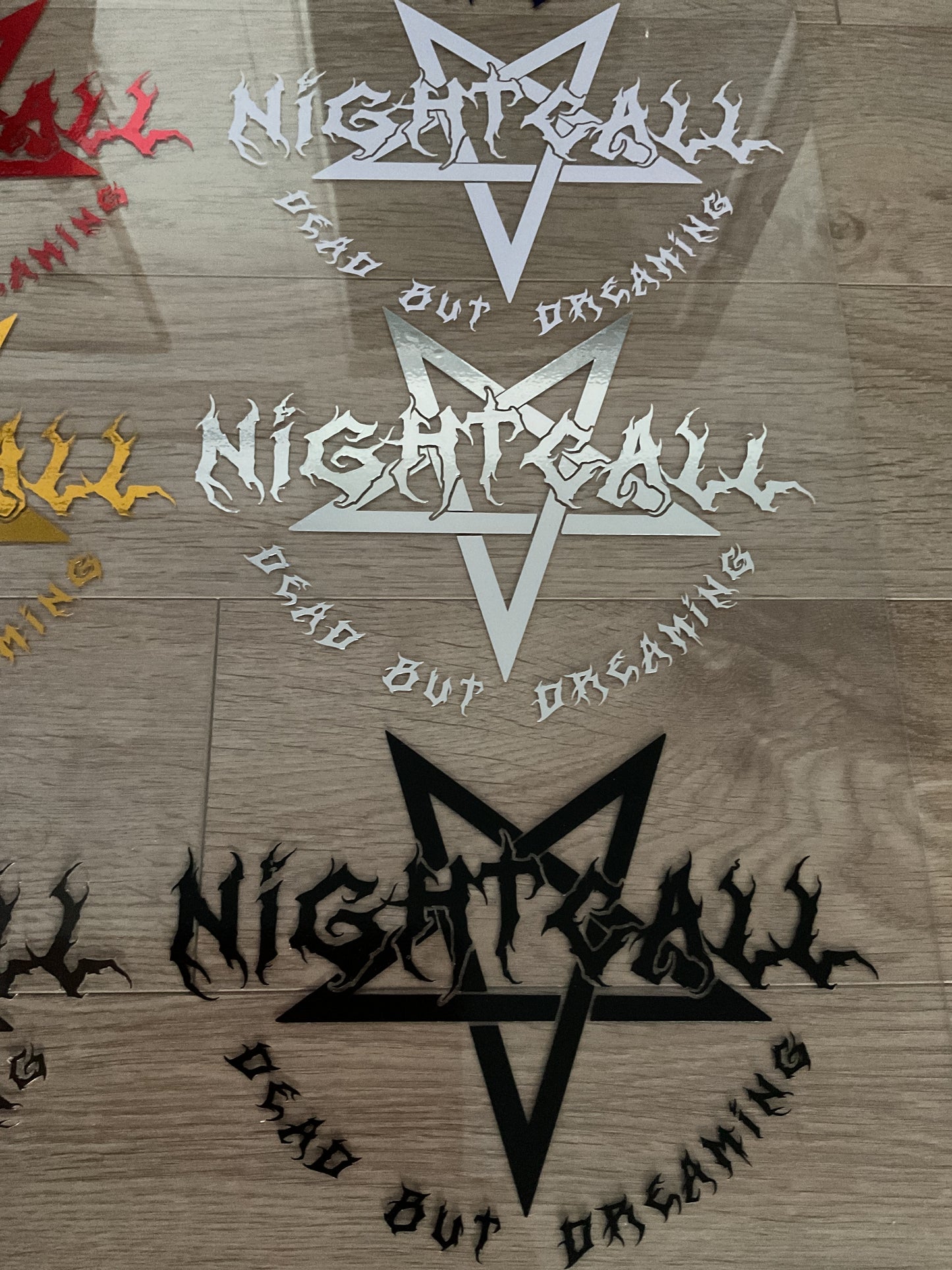 Nightcall Logo Pentagram 8inch Decal