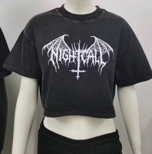 Cursed Oversized Crop Top