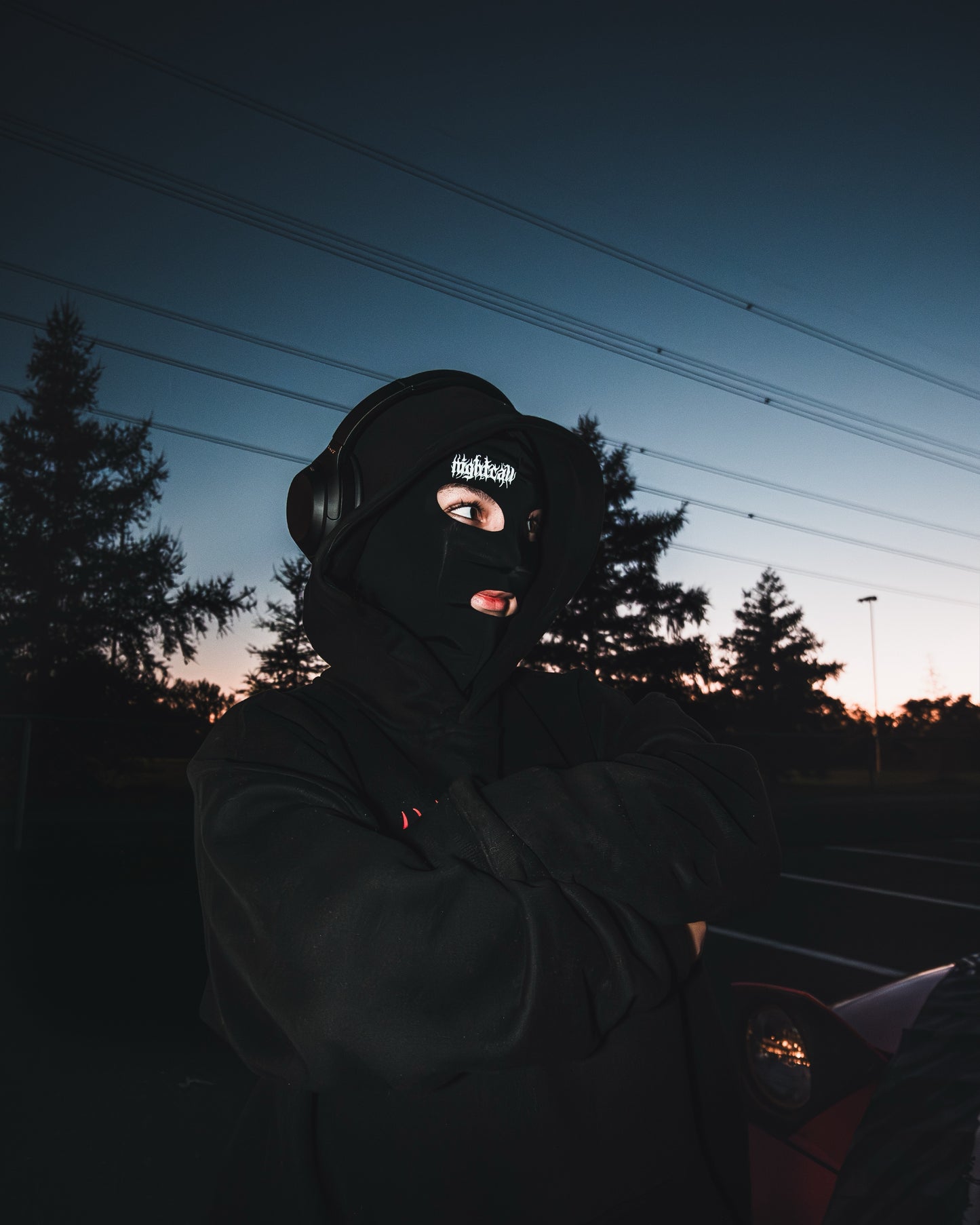 "Reverse Cross" Ski Mask Polyester