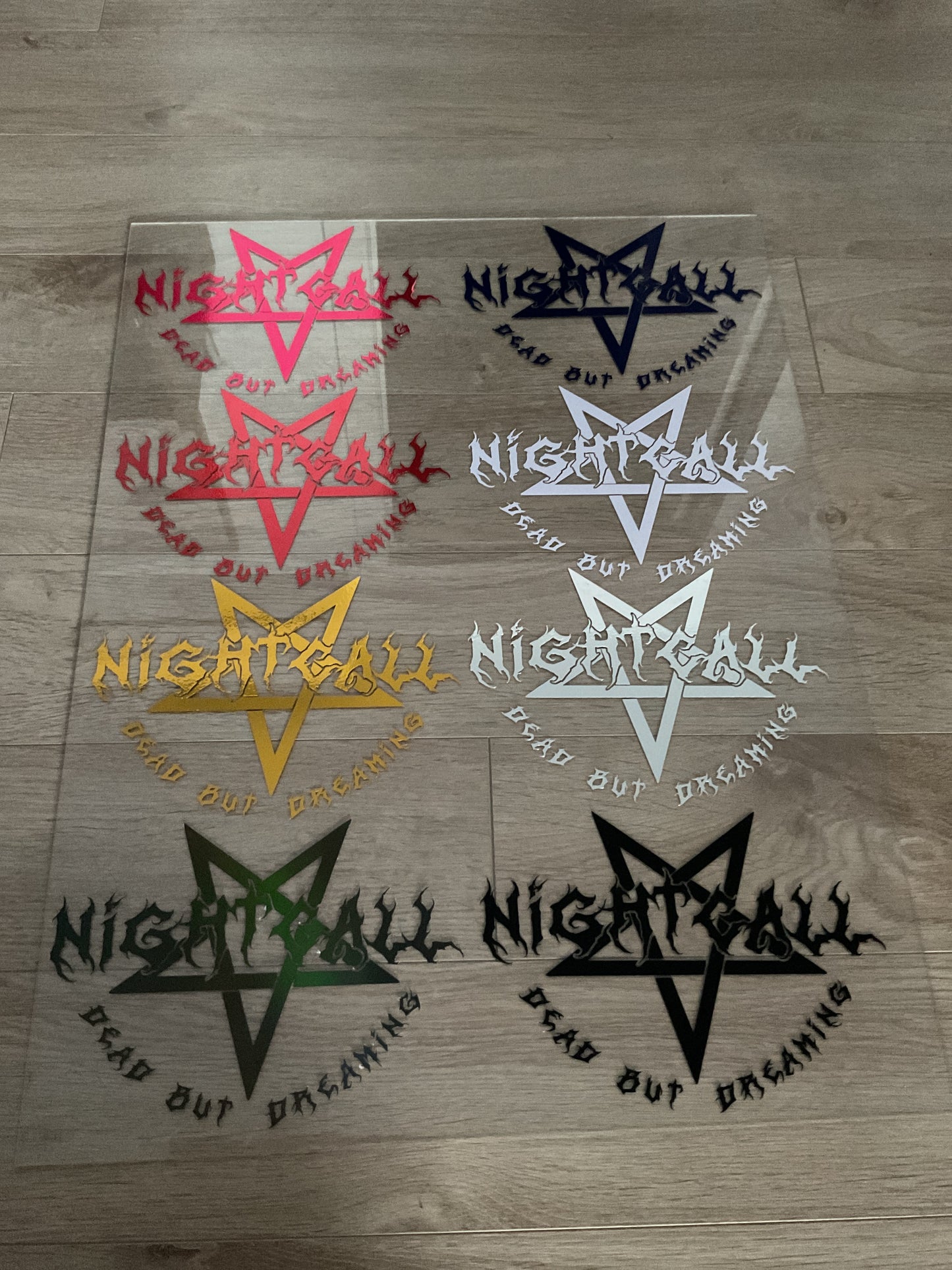 Nightcall Logo Pentagram 8inch Decal