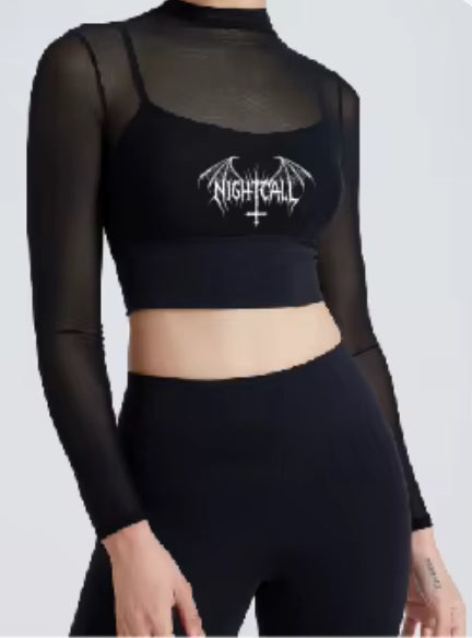 Cursed Mesh Crop Top